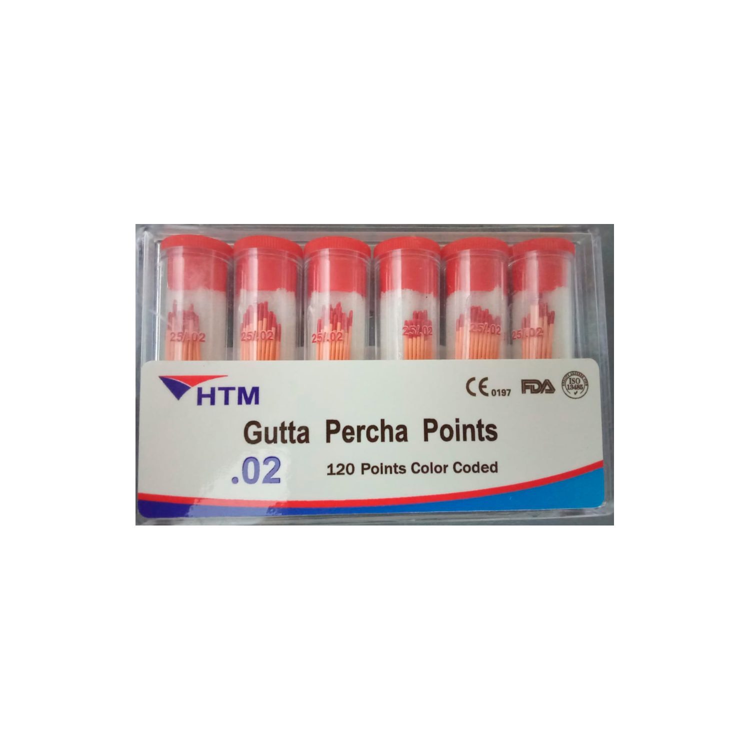 Conos de Gutapercha HTM 25/.02 - Presentación viales