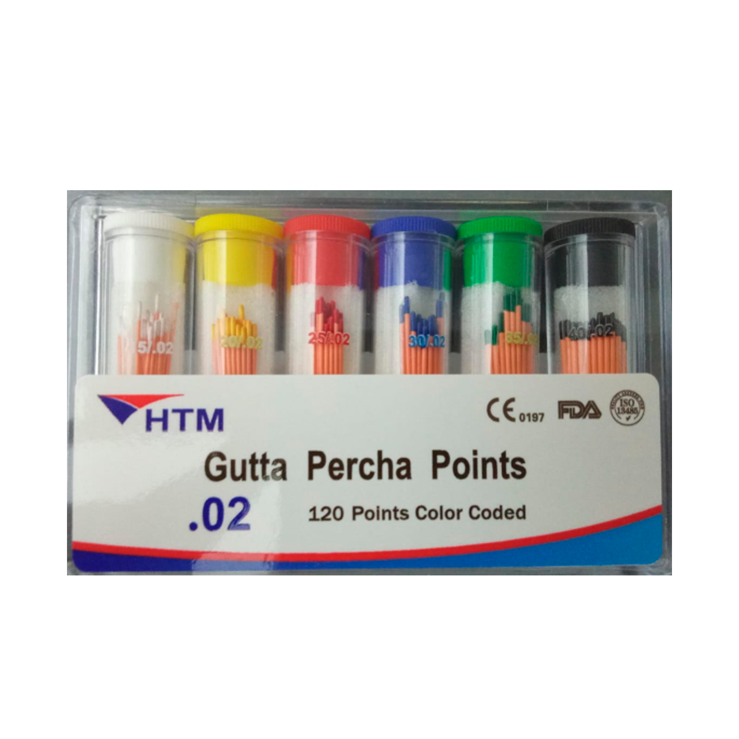 Conos de Gutapercha HTM 1ra - Presentación viales